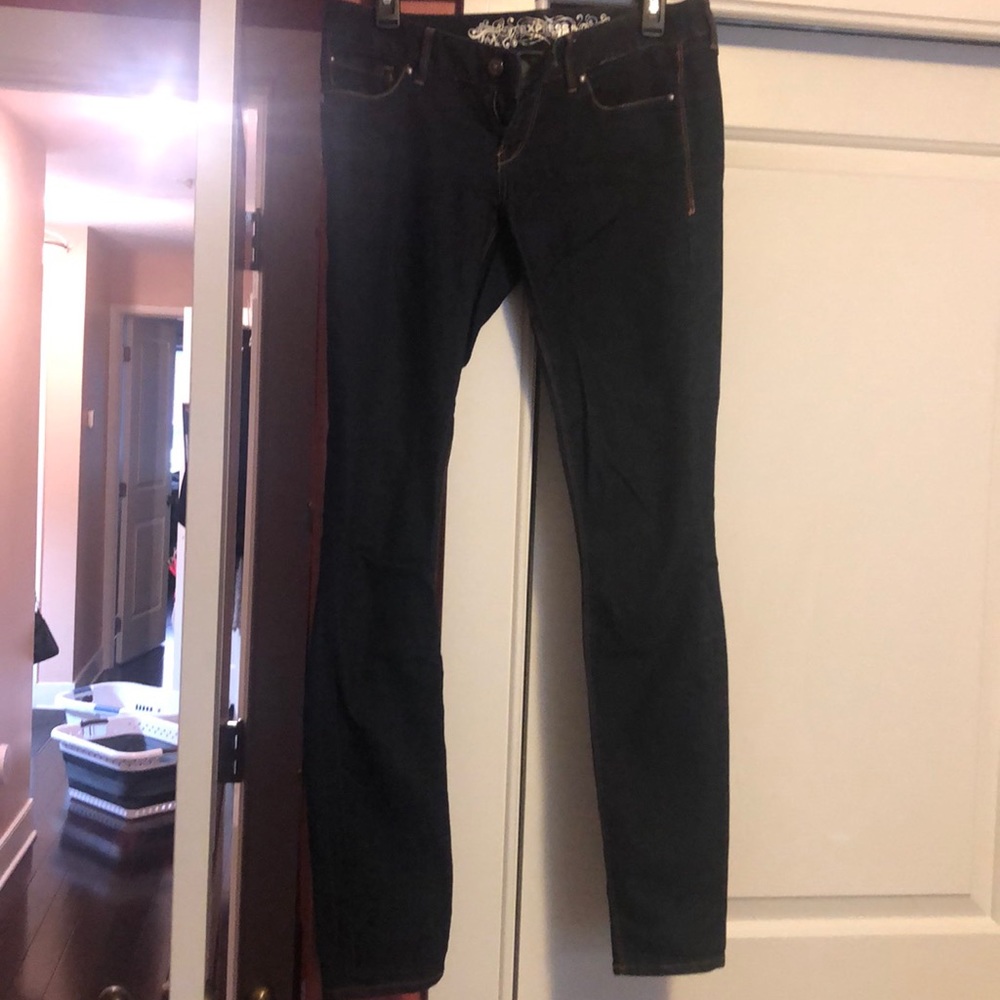 Dark express jeans. Barely worn. Stretchy material